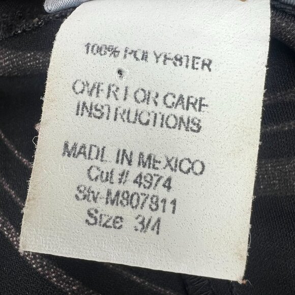 B. Smart Y2K Juniors 3/4 Midi Dress Black Pink Abstract Swirl Bodycon Party - Picture 4 of 13